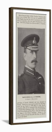 Major-General R a P Clements, in Command at Magaliesberg-null-Framed Giclee Print