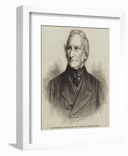 Major-General Sir Edward Sabine, Baronet, President of the Royal Society-null-Framed Giclee Print