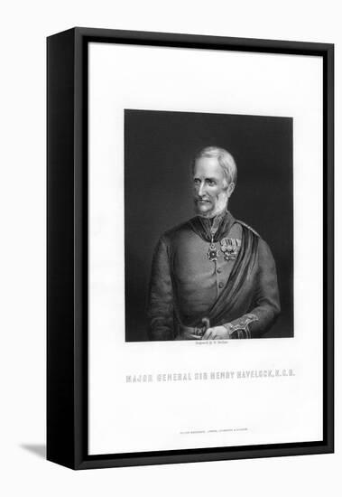 Major-General Sir Henry Havelock, British General-E Stodart-Framed Stretched Canvas