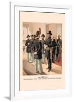 Major-General, Staff and Line Officers, Enlisted Men in Full Dress-H.a. Ogden-Framed Art Print
