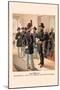 Major-General, Staff and Line Officers, Enlisted Men in Full Dress-H.a. Ogden-Mounted Art Print