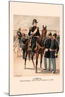 Major General, Staff and Line Officers in Full Dress-H.a. Ogden-Mounted Art Print