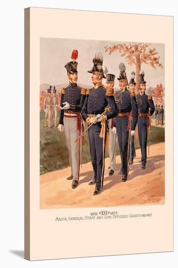 Major General, Staff and Line Officers-H.a. Ogden-Stretched Canvas