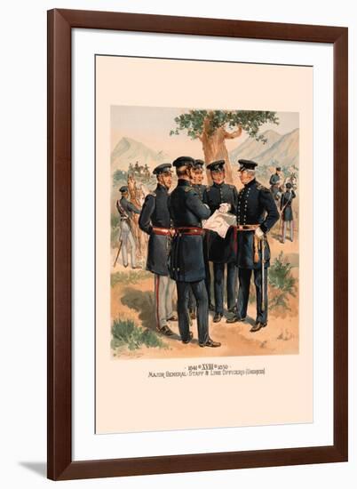 Major General, Staff and Line Officers-H.a. Ogden-Framed Art Print