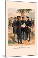 Major General, Staff and Line Officers-H.a. Ogden-Mounted Art Print
