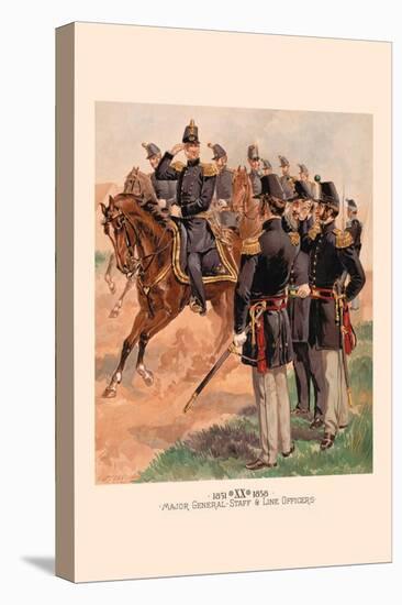 Major General, Staff and Line Officers-H.a. Ogden-Stretched Canvas