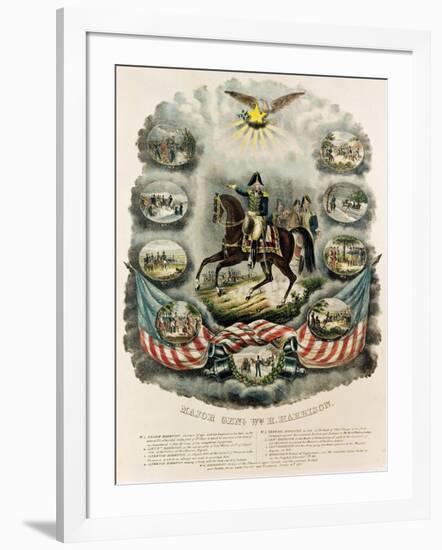 Major General William Henry Harrison (1773-1841) 9th President of the United States-J. C. Richard-Framed Giclee Print