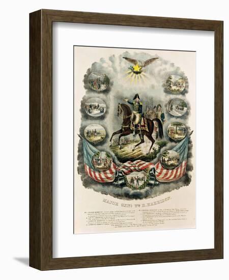 Major General William Henry Harrison (1773-1841) 9th President of the United States-J. C. Richard-Framed Giclee Print