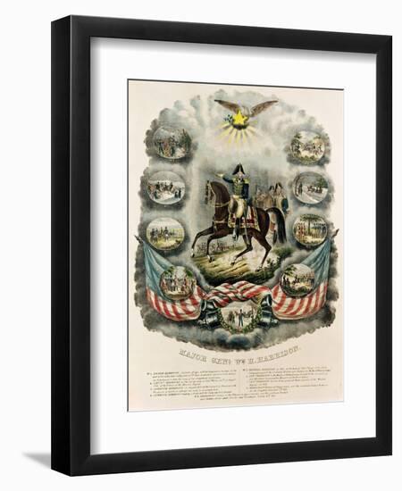 Major General William Henry Harrison (1773-1841) 9th President of the United States-J. C. Richard-Framed Giclee Print