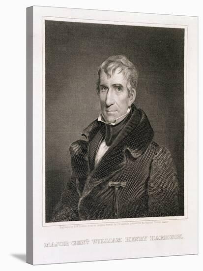 Major General William Henry Harrison, 9th President of the United States of America-James Reid Lambdin-Stretched Canvas