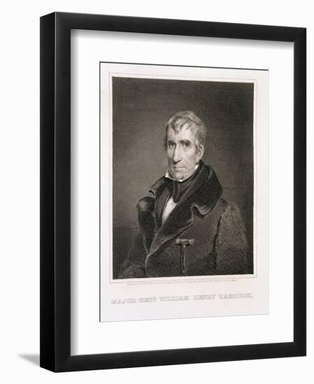 Major General William Henry Harrison, 9th President of the United States of America-James Reid Lambdin-Framed Giclee Print