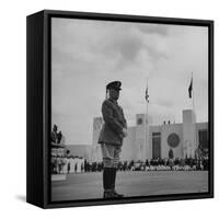 Major General William N. Haskell, During the Opening Ceremonies at the New York World's Fair-David Scherman-Framed Stretched Canvas