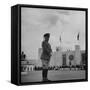 Major General William N. Haskell, During the Opening Ceremonies at the New York World's Fair-David Scherman-Framed Stretched Canvas