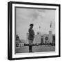 Major General William N. Haskell, During the Opening Ceremonies at the New York World's Fair-David Scherman-Framed Premium Photographic Print