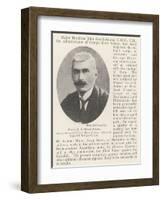 Major H J Goold-Adams, Administrator of Orange River Colony, Recently Inspected Refugee Camps-null-Framed Giclee Print