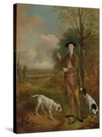 Major John Dade (1726-1811) of Tannington, Suffolk, c.1755-Thomas Gainsborough-Stretched Canvas