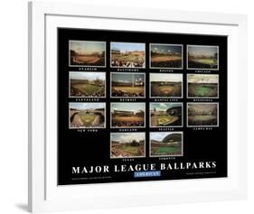 Major League Ballparks: American League-Ira Rosen-Framed Art Print