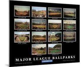 Major League Ballparks: American League-Ira Rosen-Mounted Art Print