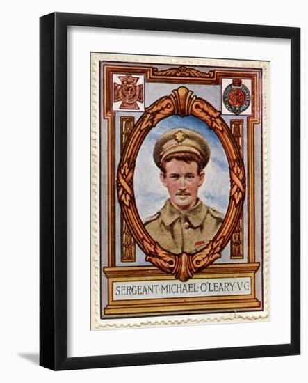 Major O'Leary VC Recipient 3, Stamp-null-Framed Art Print
