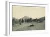 Major Pope M. D. With 11Th Inf. On March In Arizona In 1891-E.M. Jennings-Framed Art Print