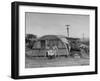 Major Sidney Shelley and His Family Living in a "Typhoonized" Quonset Hut-Carl Mydans-Framed Photographic Print