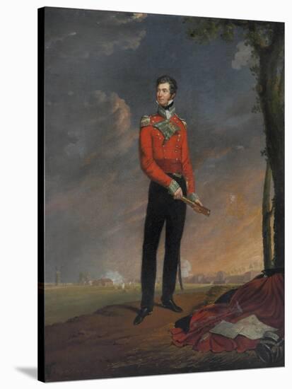 Major Sir Neil Campbell, 1819-Edouard Pingret-Stretched Canvas