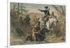 Major Washington on His Mission to the French Commander-null-Framed Giclee Print