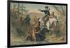 Major Washington on His Mission to the French Commander-null-Framed Giclee Print