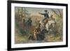 Major Washington on His Mission to the French Commander-null-Framed Giclee Print