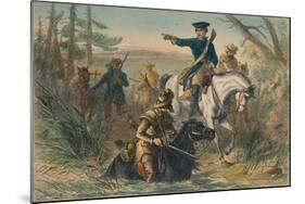 Major Washington on His Mission to the French Commander-null-Mounted Giclee Print