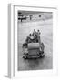 Major Woods of the Oc 'A' Squadron and His Tank Wading Ashore on to King Beach-null-Framed Photographic Print