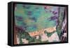 Majorca, Cala bay seaview and hotel-Cosima Duggal-Framed Stretched Canvas