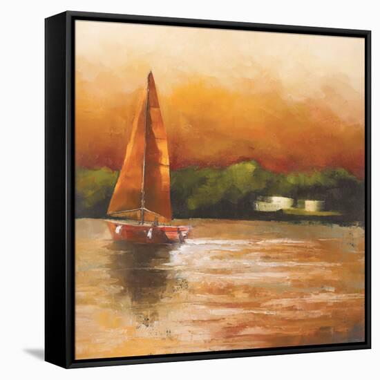 Majorcan Sail I-Adam Rogers-Framed Stretched Canvas