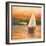 Majorcan Sail II-Adam Rogers-Framed Art Print