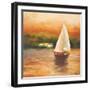 Majorcan Sail II-Adam Rogers-Framed Art Print