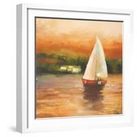 Majorcan Sail II-Adam Rogers-Framed Art Print