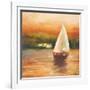 Majorcan Sail II-Adam Rogers-Framed Art Print