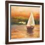 Majorcan Sail II-Adam Rogers-Framed Art Print