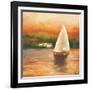 Majorcan Sail II-Adam Rogers-Framed Art Print