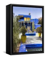 Majorelle Gardens, Marrakech, Morocco, North Africa, Africa-Charles Bowman-Framed Stretched Canvas