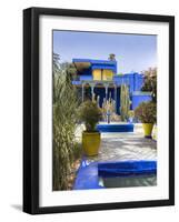 Majorelle Gardens, Marrakech, Morocco, North Africa, Africa-Charles Bowman-Framed Photographic Print