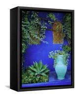 Majorelle Gardens, Marrakesh, Morocco, North Africa-Bruno Morandi-Framed Stretched Canvas
