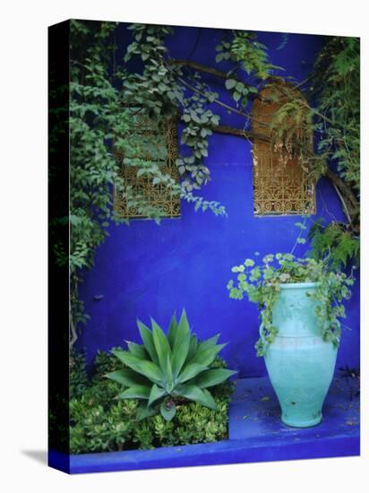 Majorelle Gardens, Marrakesh, Morocco, North Africa-Bruno Morandi-Stretched Canvas