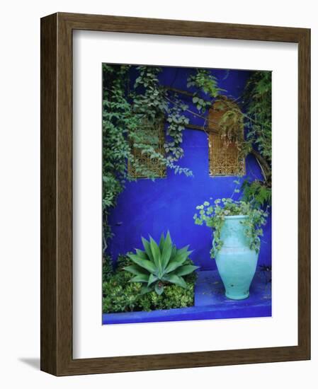 Majorelle Gardens, Marrakesh, Morocco, North Africa-Bruno Morandi-Framed Photographic Print