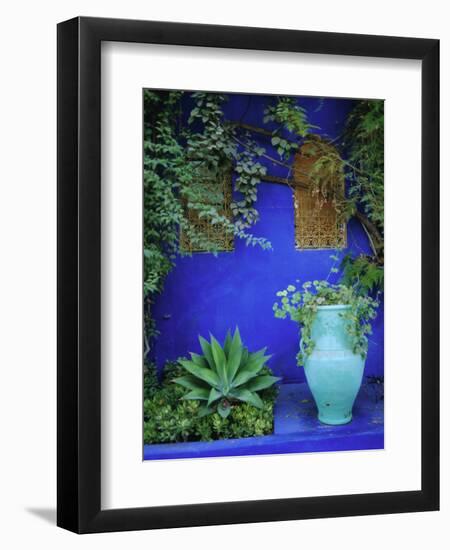 Majorelle Gardens, Marrakesh, Morocco, North Africa-Bruno Morandi-Framed Photographic Print