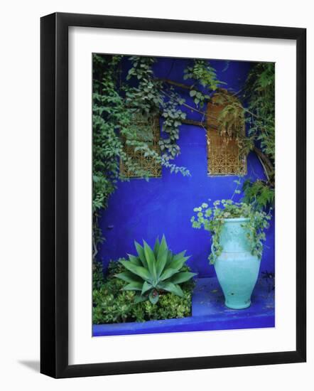 Majorelle Gardens, Marrakesh, Morocco, North Africa-Bruno Morandi-Framed Photographic Print