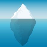 Iceberg Background-majson-Premium Giclee Print