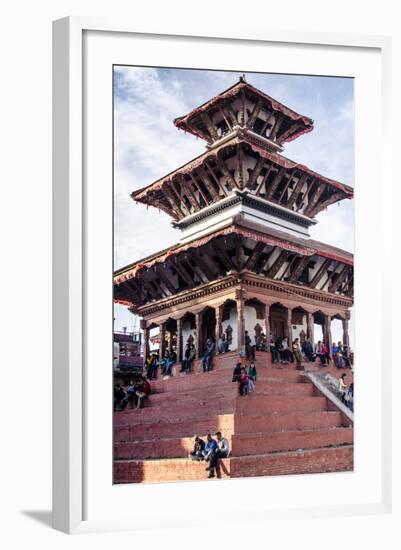 Maju Deval Temple, Durbar Square, UNESCO World Heritage Site, Kathmandu, Nepal, Asia-Andrew Taylor-Framed Photographic Print