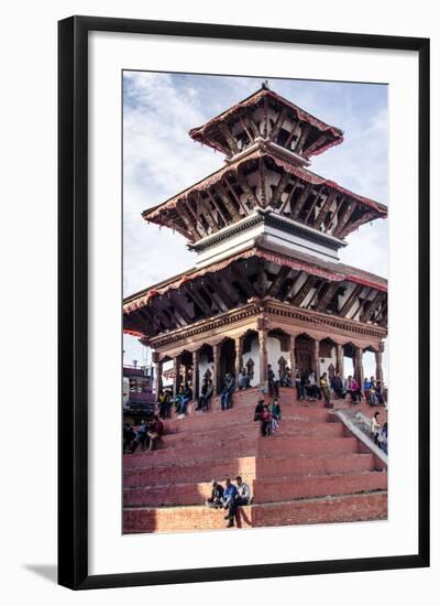 Maju Deval Temple, Durbar Square, UNESCO World Heritage Site, Kathmandu, Nepal, Asia-Andrew Taylor-Framed Photographic Print