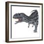 Majungasaurus Dinosaur, White Background-Stocktrek Images-Framed Art Print